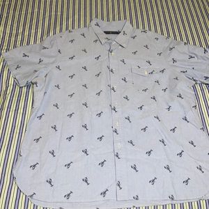 Mens Ralph Lauren lobster print button down XXl